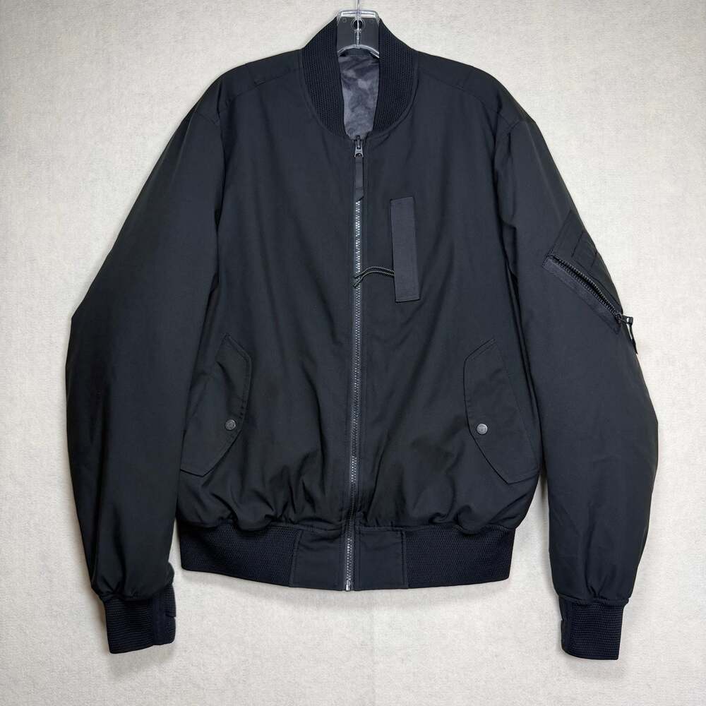 Modern Survpls Jacket Mens Large Reversible Bomber Black Camo TechWear Thumb